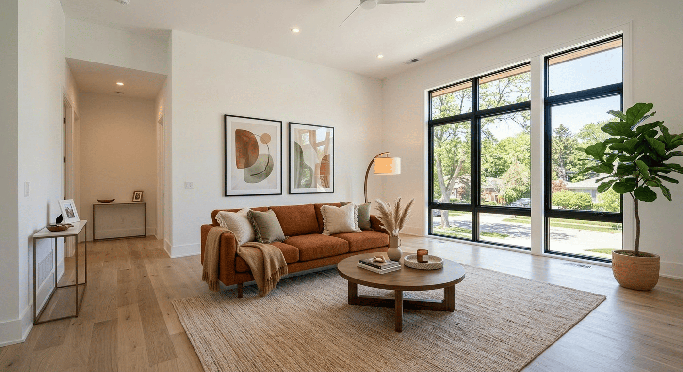 Living room redesigned with Renovo — after