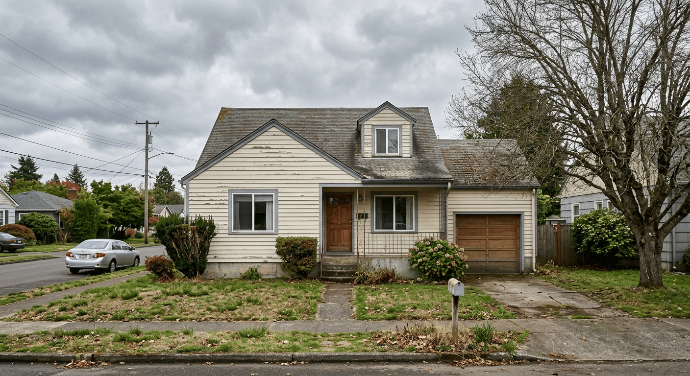 Home exterior — before
